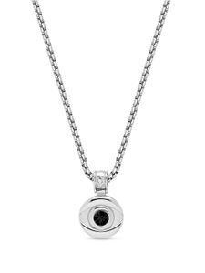 Nialaya Jewelry collier à pendentif Evil Eye - Argent