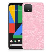 Google Pixel 4 | TPU Case | White Flowers
