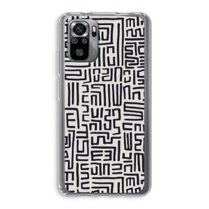 Moroccan Print: Xiaomi Redmi Note 10S Transparant Hoesje