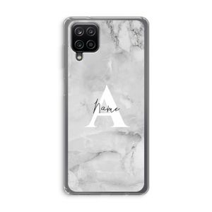 Ivory Marble: Samsung Galaxy A12 Transparant Hoesje