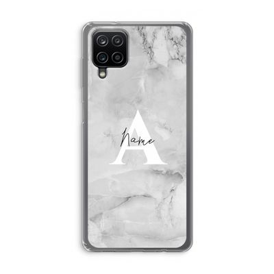 Ivory Marble: Samsung Galaxy A12 Transparant Hoesje