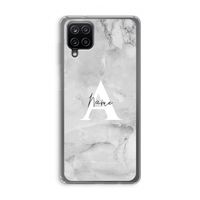 Ivory Marble: Samsung Galaxy A12 Transparant Hoesje