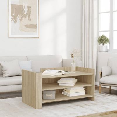Salontafel 100x50x50 cm bewerkt hout sonoma eikenkleurig