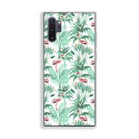 Flamingo bladeren: Samsung Galaxy Note 10 Plus Transparant Hoesje