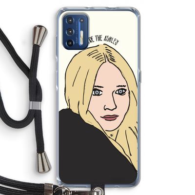 Ashley: Motorola Moto G9 Plus Transparant Hoesje met koord