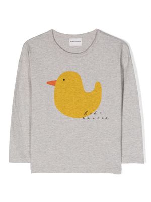 Bobo Choses sweat Rubber Duck à manches longues - Gris