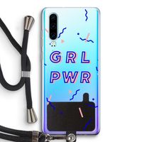 GRL PWR: Huawei P30 Transparant Hoesje met koord