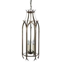 Limehouse Antieke hanglampGothic 3-lichts - gepolijst nikkel (N) - 733A