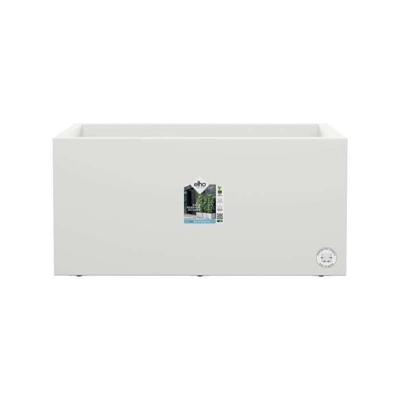 Elho Vivo Next Long 60 Bloembak - Wit - L 59 x B 30 x H 29 cm - binnen/buiten - 100% gerecycled