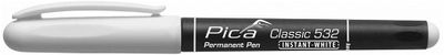 Pica 532/52 Permanent Pen 1-2mm rond wit,10st.