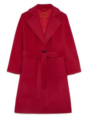 MAX&Co. Kids manteau à simple boutonnage - Rouge