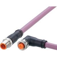 ifm Electronic EVC966 Verbindingskabel Aantal polen (sensoren): 5, 5 Stekker, recht, Bus, haaks 5 m 1 stuk(s)