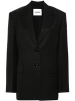 Jil Sander blazer à simple boutonnage - Noir