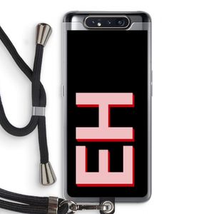 Monogram: Samsung Galaxy A80 Transparant Hoesje met koord