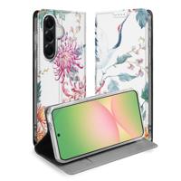 Samsung Galaxy A57 Telefoonhoesje Bird Flowers