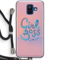 Girl boss: Samsung Galaxy A6 (2018) Transparant Hoesje met koord