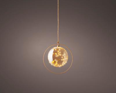 microled bal bo d26h26 cm amber/warm kerstverlichting - Lumineo