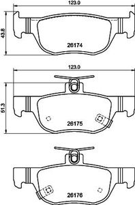 Brake Pad Set, Disc Brake 8db 8DB355040101