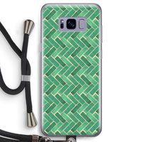 Moroccan tiles 2: Samsung Galaxy S8 Transparant Hoesje met koord