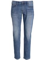 Emporio Armani jean droit à effet délavé - Bleu