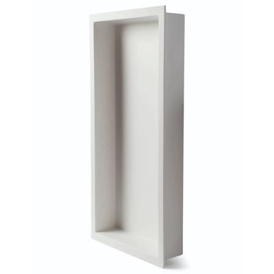 Inbouwnis Luca Sanitair Luva 59,5x29,5x7 cm Solid Surface Mat Wit Luca Sanitair