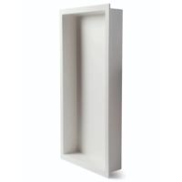 Inbouwnis Luca Sanitair Luva 59,5x29,5x7 cm Solid Surface Mat Wit Luca Sanitair
