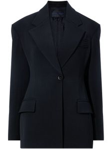 Proenza Schouler blazer en laine vierge à simple boutonnage - Noir