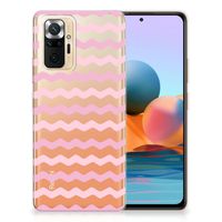 Xiaomi Redmi Note 10 Pro TPU bumper Waves Roze