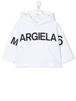 MM6 Maison Margiela Kids hoodie à logo imprimé - Blanc - thumbnail