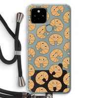 Croissant: Pixel 5 Transparant Hoesje met koord