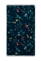 Pip Studio Pip Studio handdoek Les Fleurs Dark Blue 55x100