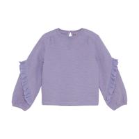 Daily7 winter t-shirt meisjes - Paars - longsleeve/ruffle Daily7 winter t-shirt meisjes - Paars - longsleeve/ruffle