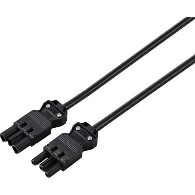 Sygonix SY-6676366 Verlengkabel Zwart 7.5 m
