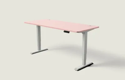 Desktronic HomePro bureau Grijs / Zachtroze / 180x80 cm