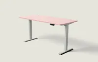 Desktronic HomePro bureau Grijs / Zachtroze / 180x80 cm