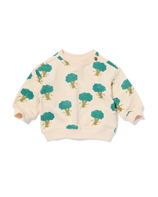 HEMA Babysweater broccoli ecru (ecru)