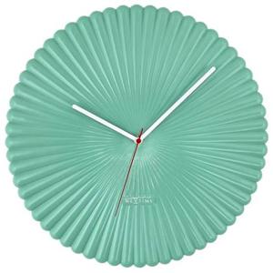 NeXtime - Wandklok 40cm - Stil - Groen - Polyresin - NeXtime &apos;Mousse&apos;