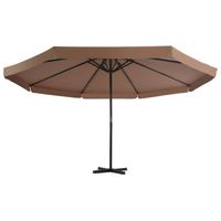 The Living Store Tuinparasol - Hangend - 500 x 385 cm - Taupe - thumbnail