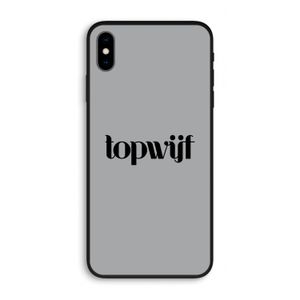Topwijf Grijs Zwart: iPhone XS Max Biologisch afbreekbaar hoesje