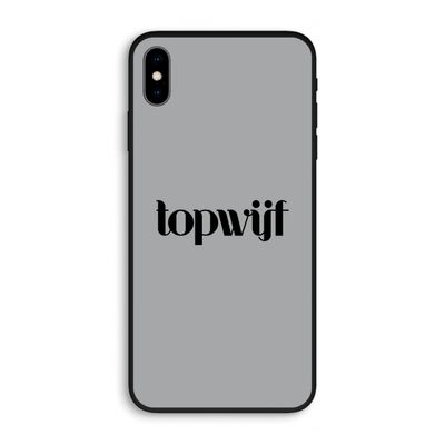 Topwijf Grijs Zwart: iPhone XS Max Biologisch afbreekbaar hoesje