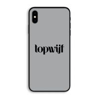 Topwijf Grijs Zwart: iPhone XS Max Biologisch afbreekbaar hoesje