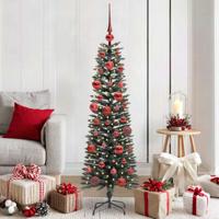 VidaXL Kunstkerstboom met 150 led groen 150 cm pvc en plastic en staal