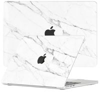 Lunso MacBook Air 13 inch M2/M3 (2022-2024) cover hoes - case - Marble Vana