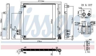 Condensor, airconditioning 940679