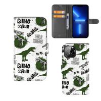 Telefoonhoesje | Met pasjeshouder | voor iPhone 13 Pro Max Dinosaurus