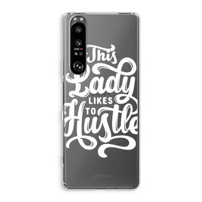 Hustle Lady: Sony Xperia 1 III Transparant Hoesje
