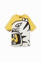 T-shirt met tijger - YELLOW - 7/8