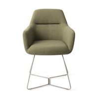 Jesper Home Kinko eetkamerstoel beehive steel Hunter Green