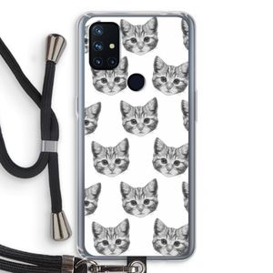 Kitten: OnePlus Nord N10 5G Transparant Hoesje met koord