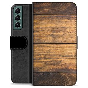 Samsung Galaxy S22+ 5G Premium Wallet Hoesje - Hout